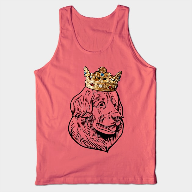 Leonberger Dog King Queen Wearing Crown Tank Top by millersye